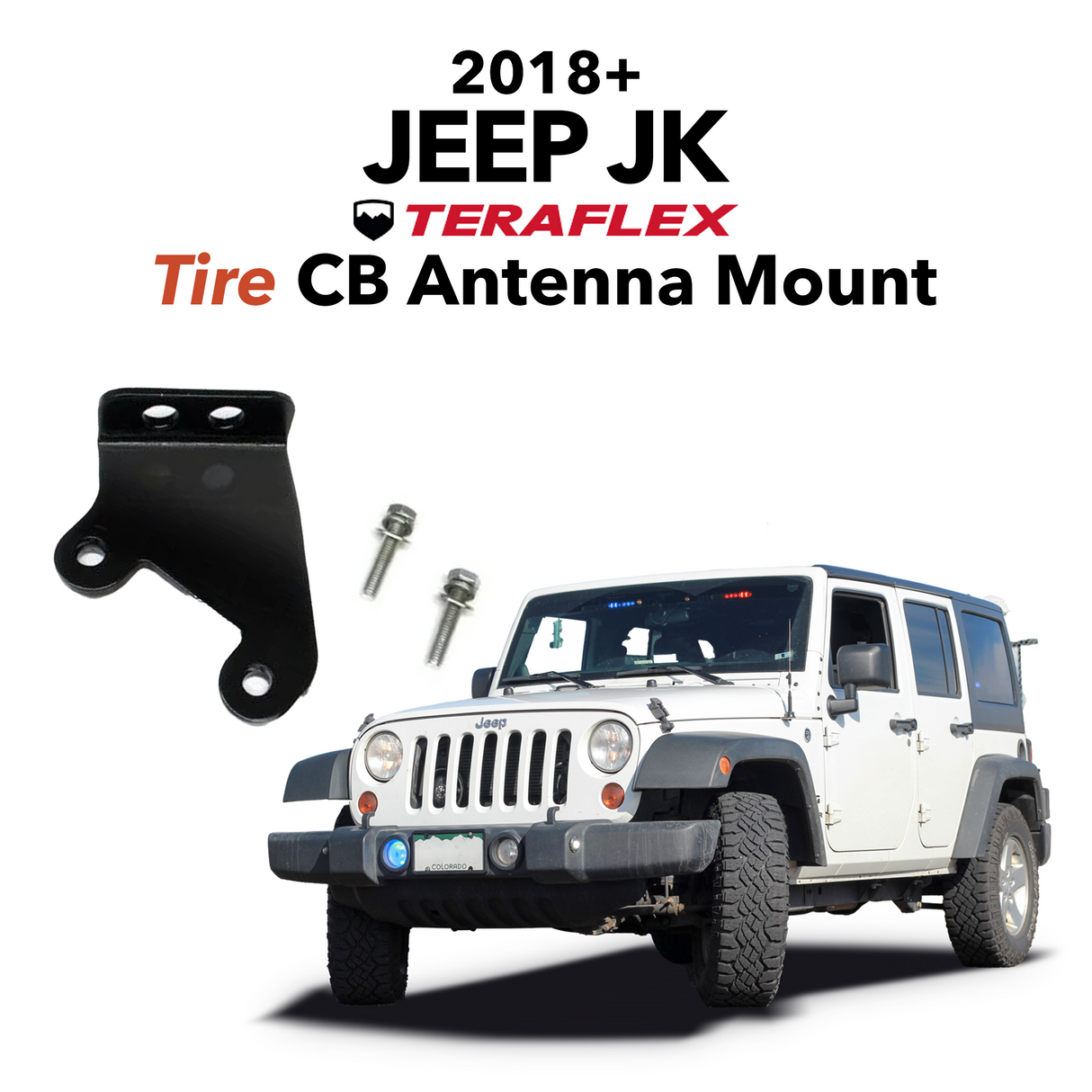 Teraflex JK Jeep Wrangler CB Spare Tire Mount