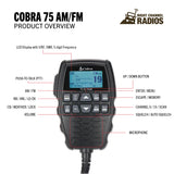 Cobra 75 All Road AM/FM CB Radio