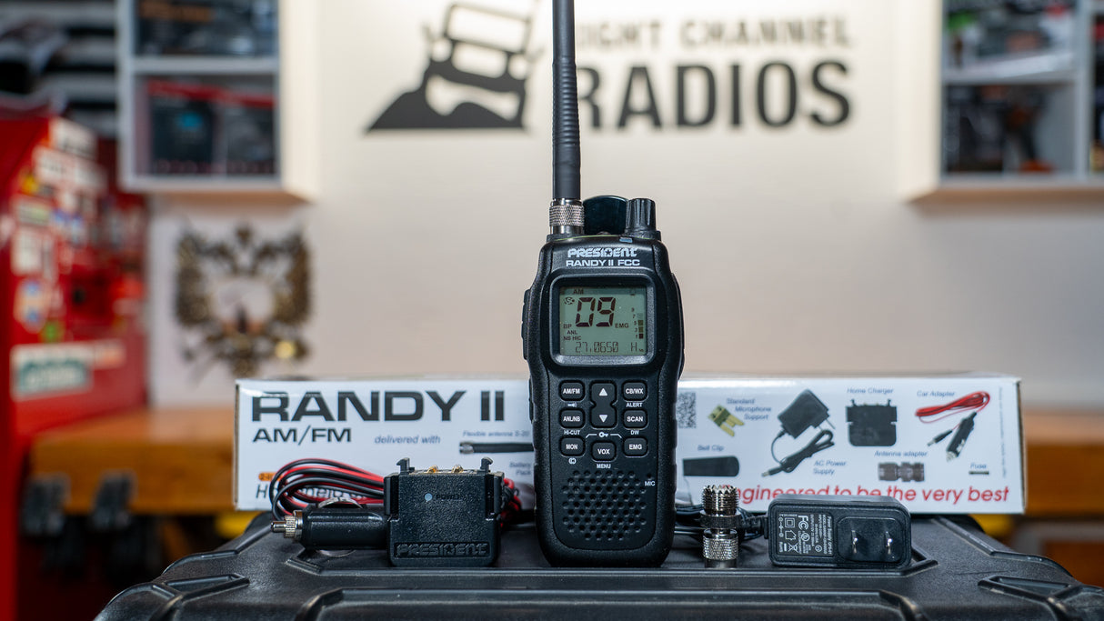 President Randy II with AC, DC, Adapter, Power Adapter | Right Channel Radios