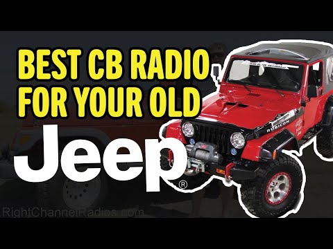 1987 - 2006 YJ, TJ Jeep CB Radio Kit with teralfix mount, fiberglass flexible antenna and external speaker | Right Channel Radios