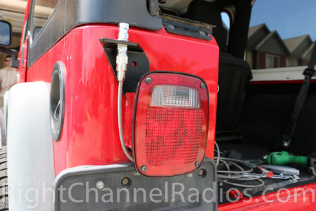 Jeep Tail Light Mount Installed