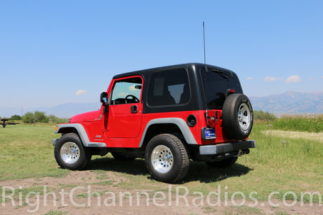 1987-2006 Jeep CB Radio Kit Installed