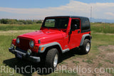 1987-2006 Jeep CB Radio Kit Installed - Front View