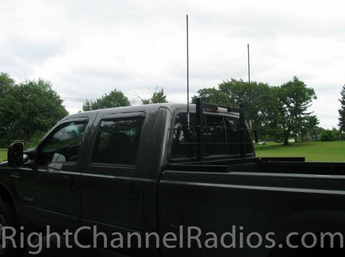 Firestik 3-Way Antenna Mount installed on Headache Rack