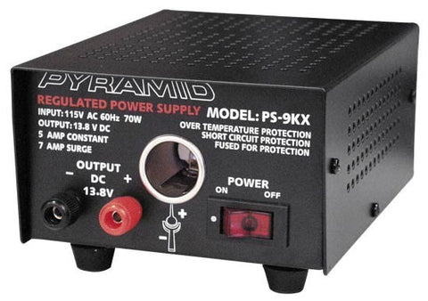 5-Amp Power Supply with Cigarette Outlet