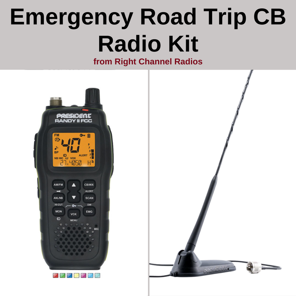 Kit emisora de radio CB President RANDY III AM/FM + antena CB PNI