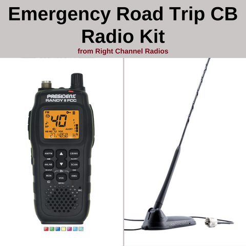 President Handheld CB Radio - President Randy II 40 Channel Handheld  w/Weather & FM