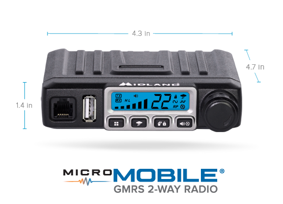 MXT115 MicroMobile Two-Way GMRS Radio