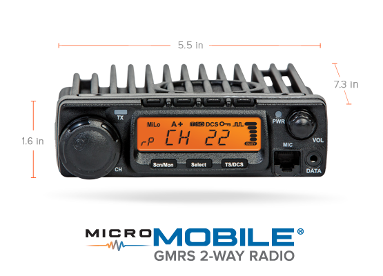 MXT400 MicroMobile Two-Way GMRS Radio