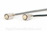 RG8X Coax Cable (Left) RG58 Coax Cable (Right)