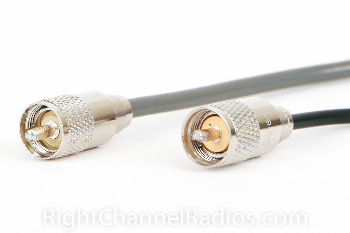 RG8X Coax Cable (Left) vs. RG58 Coax Cable (Right)