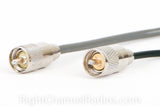 RG8X Coax Cable (Left) vs. RG58 Coax Cable (Right)