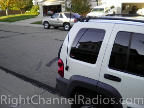 Firestik CB Antenna Side Mount Installed on Rear Fender