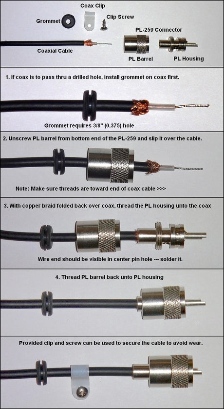 PL-259 Installation Process for the FireRing cable