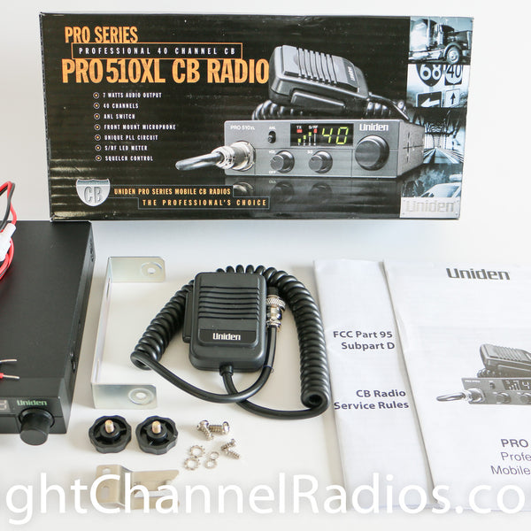 Uniden PRO510XL Stationary 40 Channel Two Way CB Radio with Squelch Control  