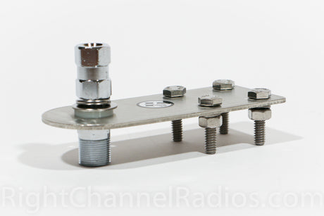 Wide Flat CB Antenna Mount - Angled View