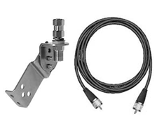 Universal CB Antenna Hood Mount with Coax Cable